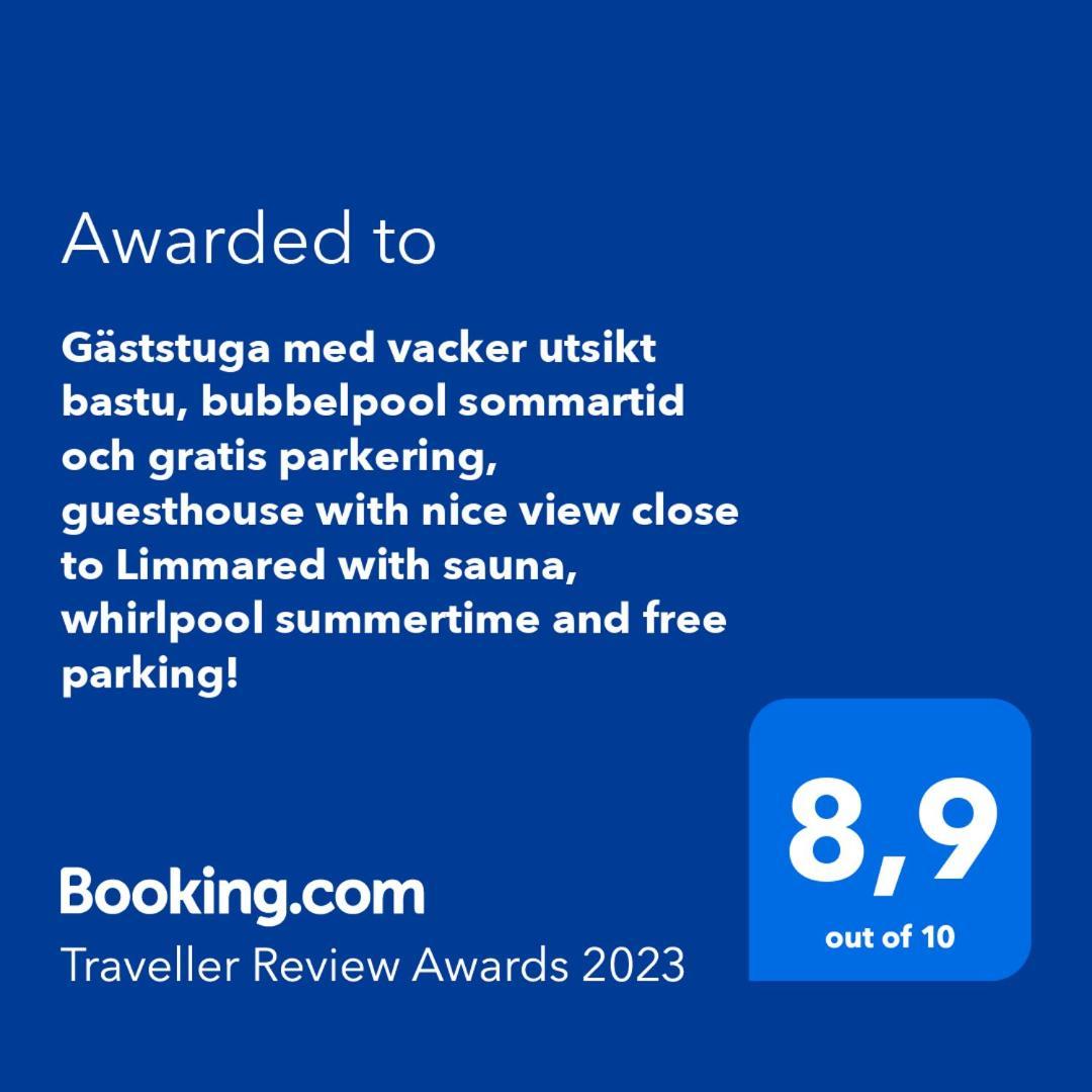 Gaeststuga I Vacker Natur, Bastu, Bubbelpool Sommartid Och Gratis Parkering Naera Ulricehamn Och Lassalyckan, Guesthouse With Nice View With Sauna And Free Parking Close To Dalsjoefors And Fishing Borås Εξωτερικό φωτογραφία